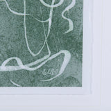 Thread Green III by Mercana Studio a Hand Embellished Textured Framed Art Print Matted under Glass from Mercana - Luna Furniture