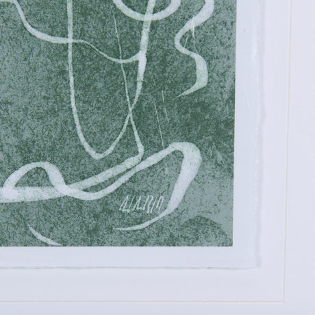 Thread Green III by Mercana Studio a Hand Embellished Textured Framed Art Print Matted under Glass from Mercana - Luna Furniture