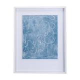 Thread Blue I by Mercana Studio a Hand Embellished Textured Framed Art Print Matted under Glass from Mercana - Luna Furniture