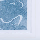 Thread Blue II by Mercana Studio a Hand Embellished Textured Framed Art Print Matted under Glass from Mercana - Luna Furniture
