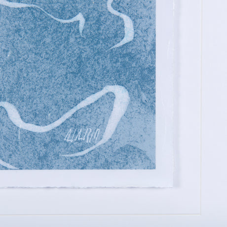 Thread Blue II by Mercana Studio a Hand Embellished Textured Framed Art Print Matted under Glass from Mercana - Luna Furniture