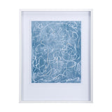 Thread Blue III by Mercana Studio a Hand Embellished Textured Framed Art Print Matted under Glass from Mercana - Luna Furniture