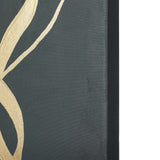 Free Lines Dark Green by Mercana Studio a Hand Embellished Textured Canvas from Mercana - Luna Furniture