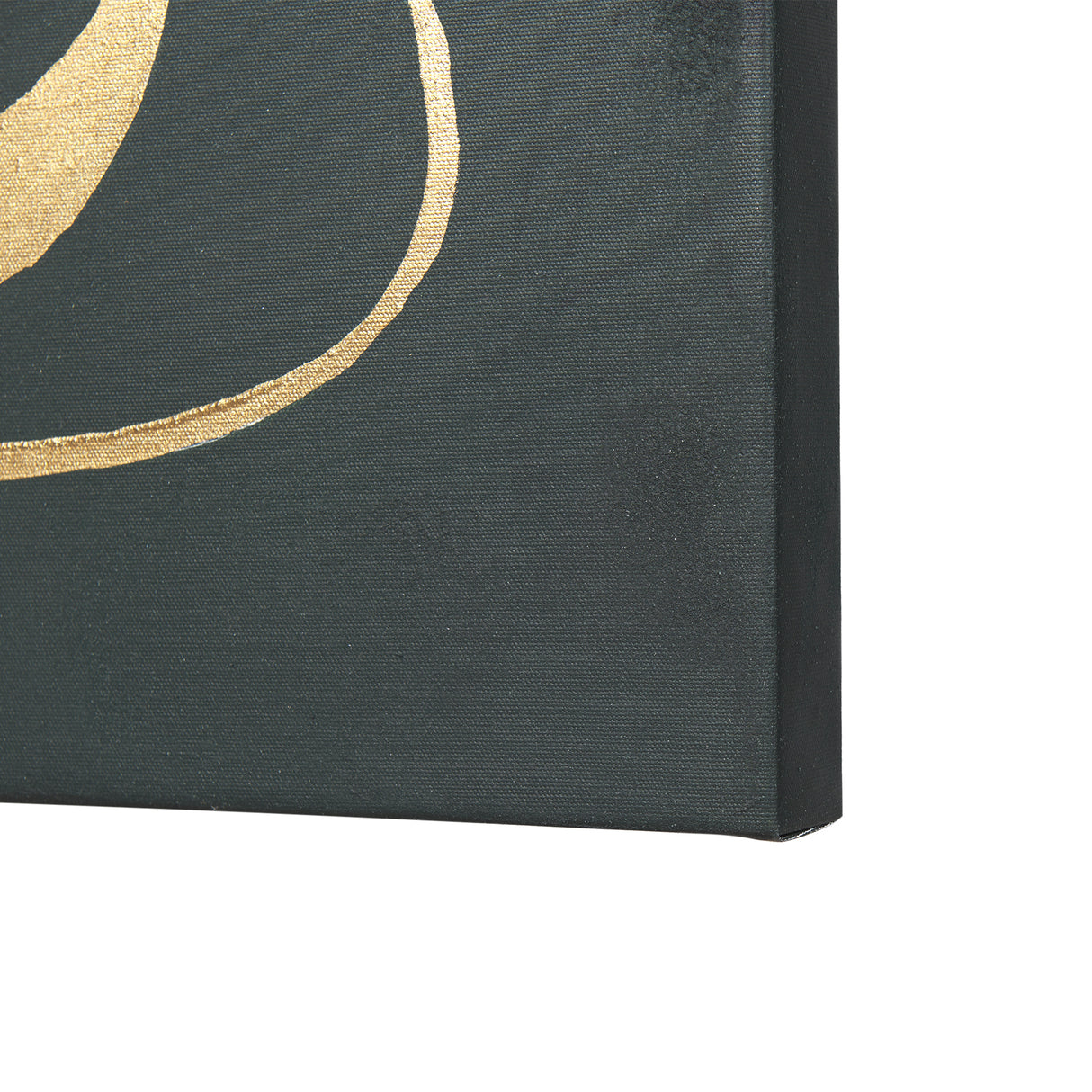Free Lines Dark Green by Mercana Studio a Hand Embellished Textured Canvas from Mercana - Luna Furniture