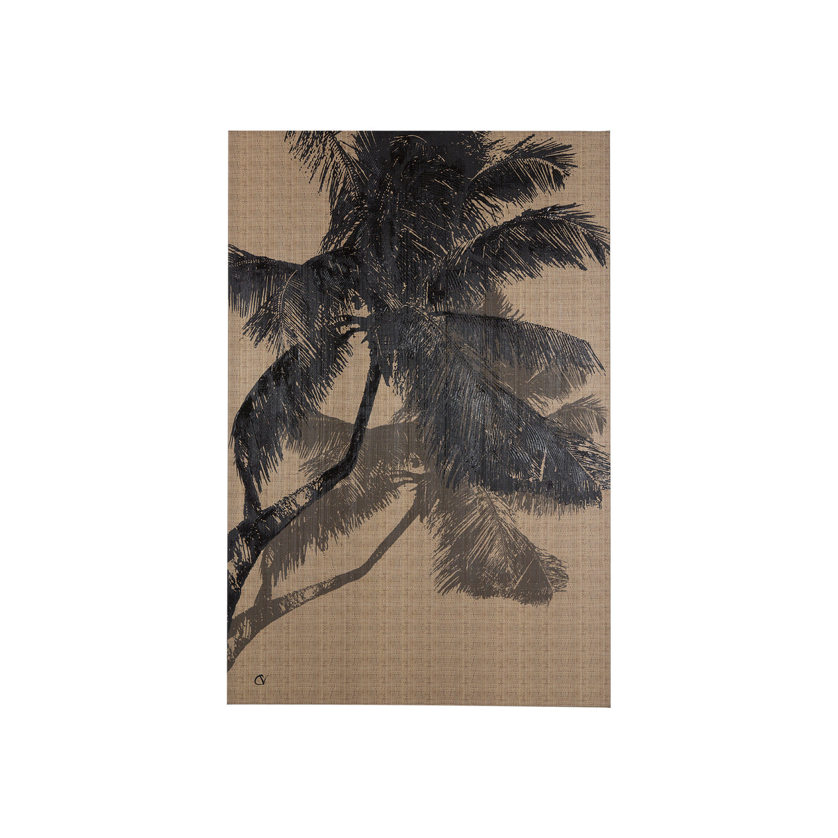 Palm Shadow II by Mercana Studio a Hand Embellished Textured Canvas from Mercana - Luna Furniture