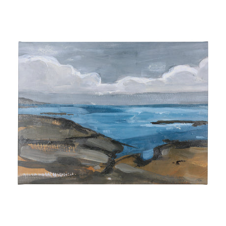 Grey Sky I by Mercana Studio a Hand Embellished Textured Canvas from Mercana - Luna Furniture