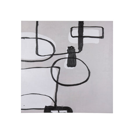 Neutral Shapes II by Mercana Studio a Hand Embellished Textured Canvas from Mercana - Luna Furniture