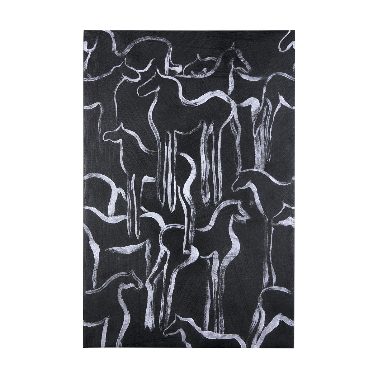 Horse Herd II by Mercana Studio a Hand Embellished Textured Canvas from Mercana - Luna Furniture