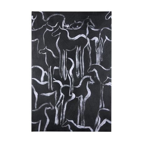 Horse Herd II by Mercana Studio a Hand Embellished Textured Canvas from Mercana - Luna Furniture