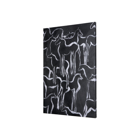 Horse Herd II by Mercana Studio a Hand Embellished Textured Canvas from Mercana - Luna Furniture