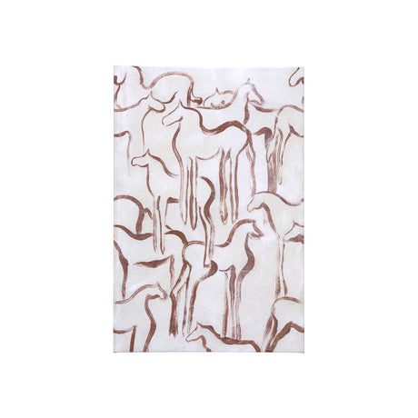Horse Herd III by Mercana Studio a Hand Embellished Textured Canvas from Mercana - Luna Furniture
