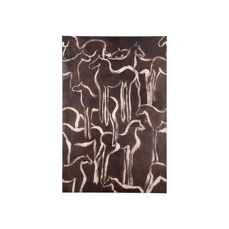 Horse Herd IV by Mercana Studio a Hand Embellished Textured Canvas from Mercana - Luna Furniture