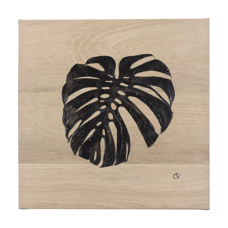 Tropical Leaf I by Mercana Studio a Hand Embellished Textured Canvas from Mercana - Luna Furniture