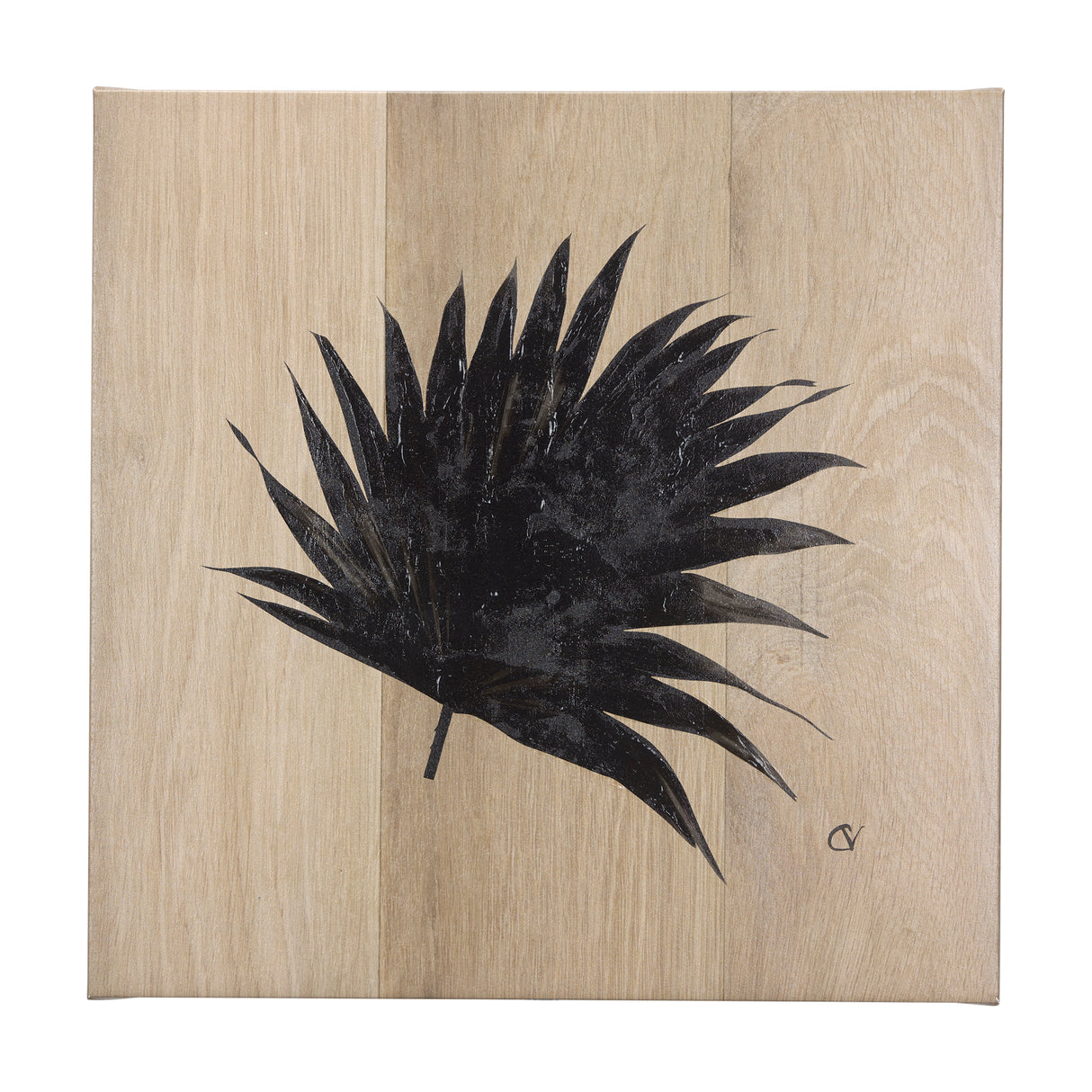 Tropical Leaf II by Mercana Studio a Hand Embellished Textured Canvas from Mercana - Luna Furniture