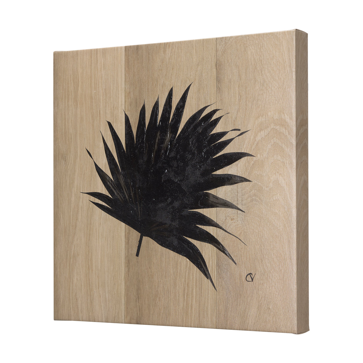 Tropical Leaf II by Mercana Studio a Hand Embellished Textured Canvas from Mercana - Luna Furniture