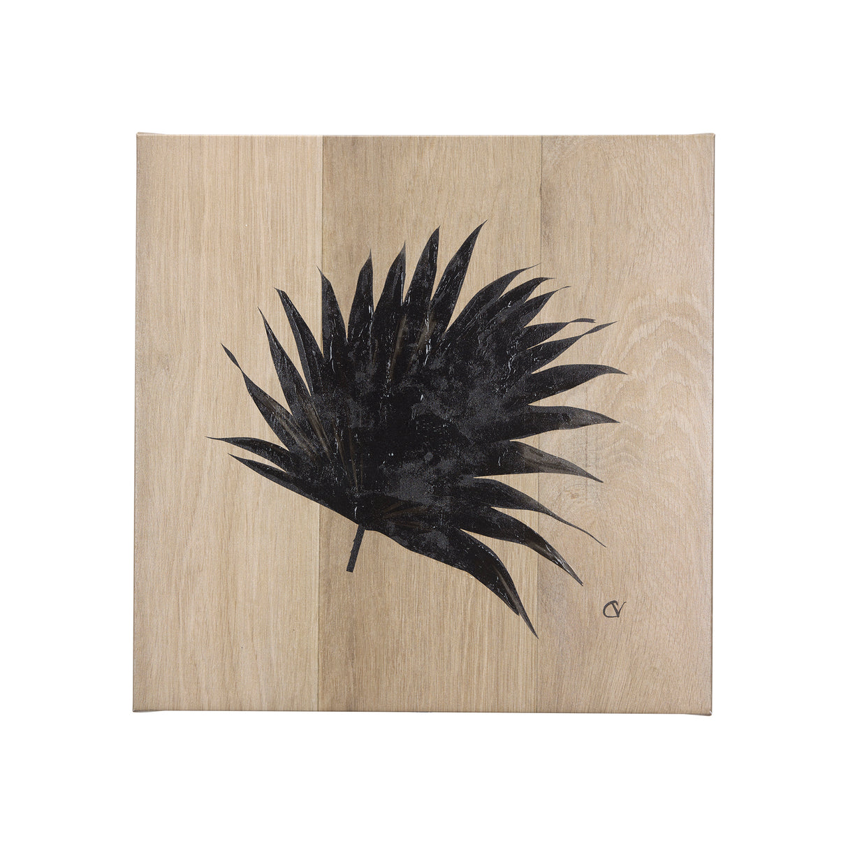 Tropical Leaf II by Mercana Studio a Hand Embellished Textured Canvas from Mercana - Luna Furniture