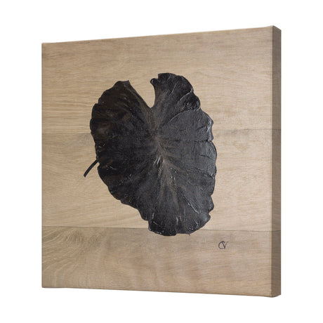 Tropical Leaf III by Mercana Studio a Hand Embellished Textured Canvas from Mercana - Luna Furniture