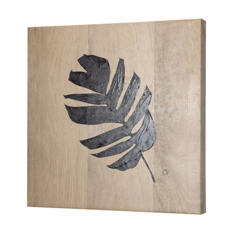 Tropical Leaf IV by Mercana Studio a Hand Embellished Textured Canvas from Mercana - Luna Furniture