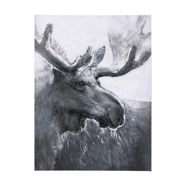 Animal Portrait I by Mercana Studio a Hand Embellished Textured Canvas