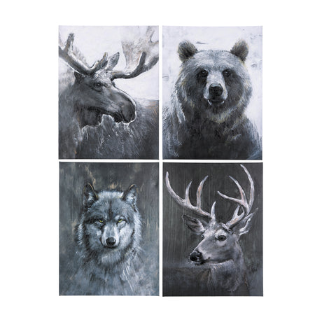 Animal Portrait II by Mercana Studio a Hand Embellished Textured Canvas from Mercana - Luna Furniture