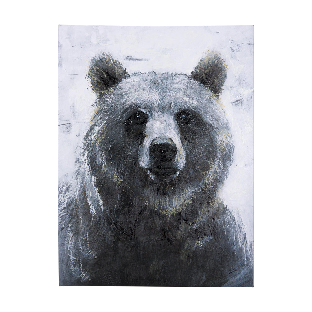 Animal Portrait III by Mercana Studio a Hand Embellished Textured Canvas from Mercana - Luna Furniture