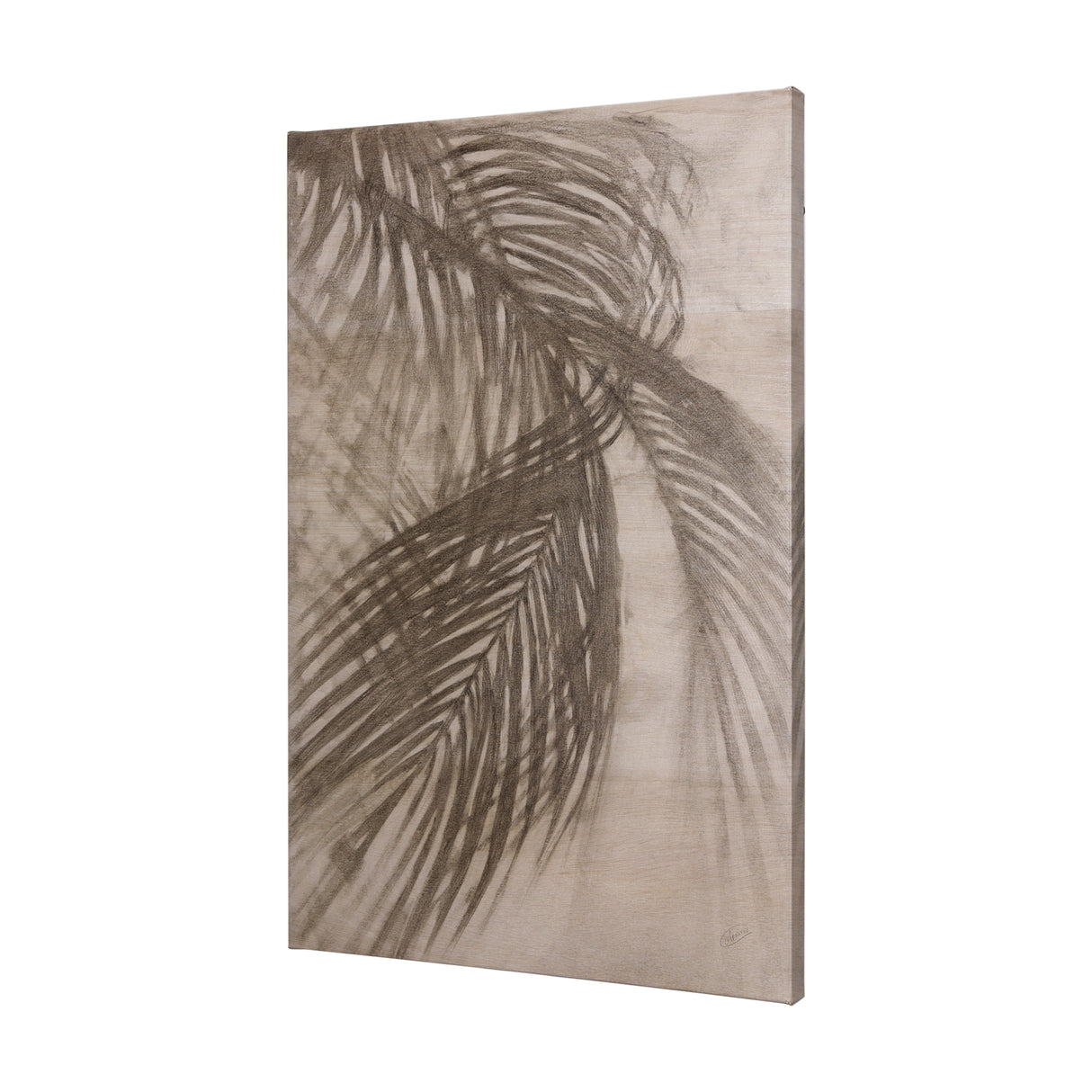 Shadows on wood I by Mercana Studio a Hand Embellished Textured Canvas from Mercana - Luna Furniture