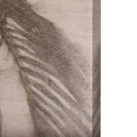 Shadows on wood I by Mercana Studio a Hand Embellished Textured Canvas from Mercana - Luna Furniture