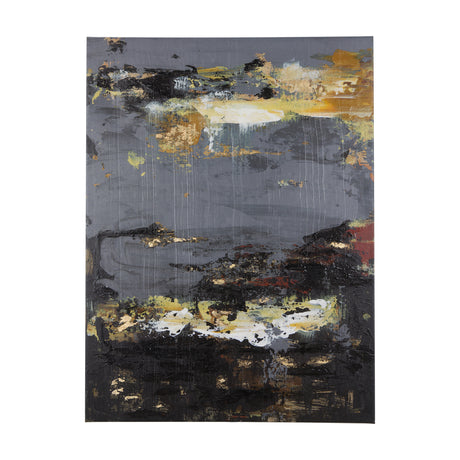 Silver and gold inspiration I by Mercana Studio a Hand Embellished Textured Canvas from Mercana - Luna Furniture