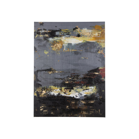Silver and gold inspiration I by Mercana Studio a Hand Embellished Textured Canvas from Mercana - Luna Furniture