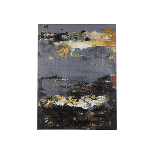 Silver and gold inspiration I by Mercana Studio a Hand Embellished Textured Canvas