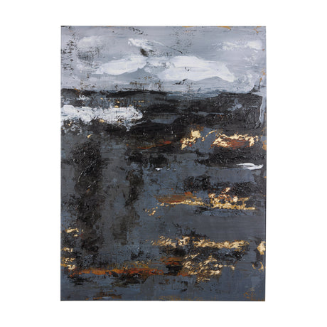 Silver and gold inspiration II by Mercana Studio a Hand Embellished Textured Canvas from Mercana - Luna Furniture