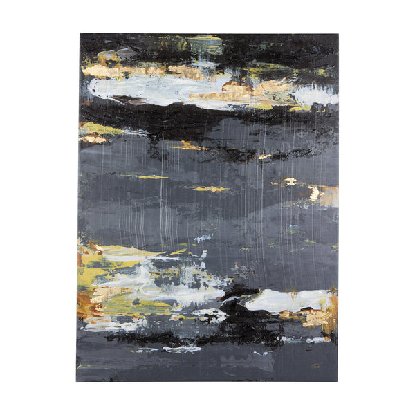 Silver and gold inspiration III by Mercana Studio a Hand Embellished Textured Canvas