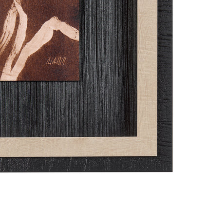 Horse Herd IV by Mercana Studio a Hand Embellished Textured Framed Art Print from Mercana - Luna Furniture