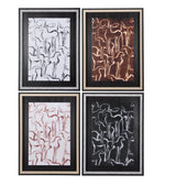 Horse Herd IV by Mercana Studio a Hand Embellished Textured Framed Art Print from Mercana - Luna Furniture