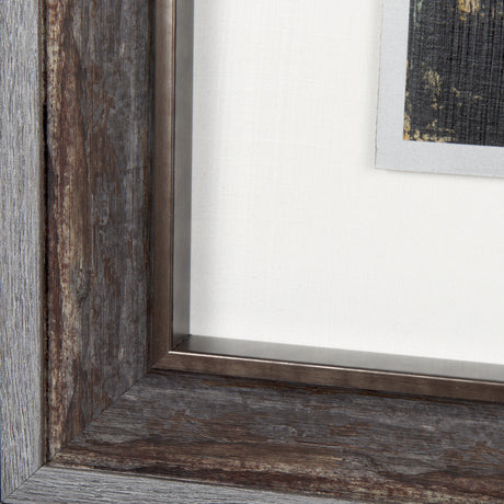 Silver and gold Inspiration I by Mercana Studio a Hand Embellished Textured Framed Art Print from Mercana - Luna Furniture