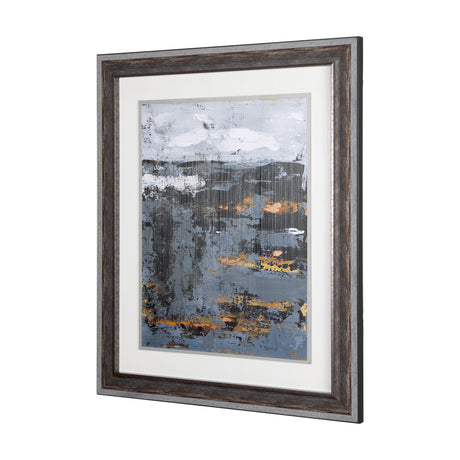 Silver and gold Inspiration II by Mercana Studio a Hand Embellished Textured Framed Art Print from Mercana - Luna Furniture