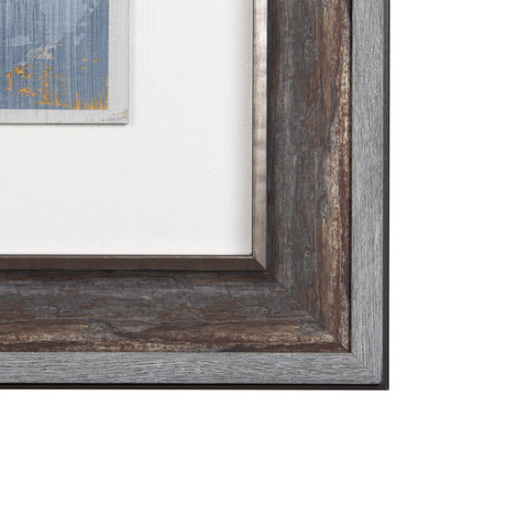 Silver and gold Inspiration II by Mercana Studio a Hand Embellished Textured Framed Art Print from Mercana - Luna Furniture