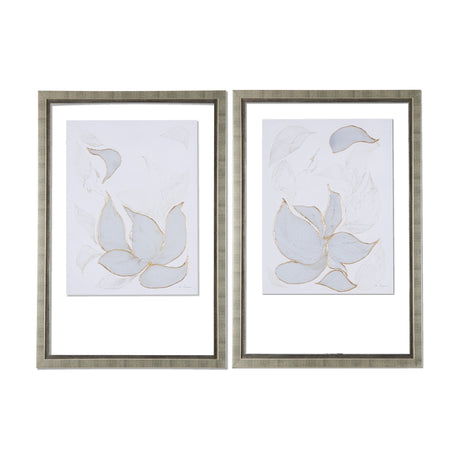 Interplay I by Mercana Studio a Hand Embellished Textured Framed Art Print Matted under Glass from Mercana - Luna Furniture