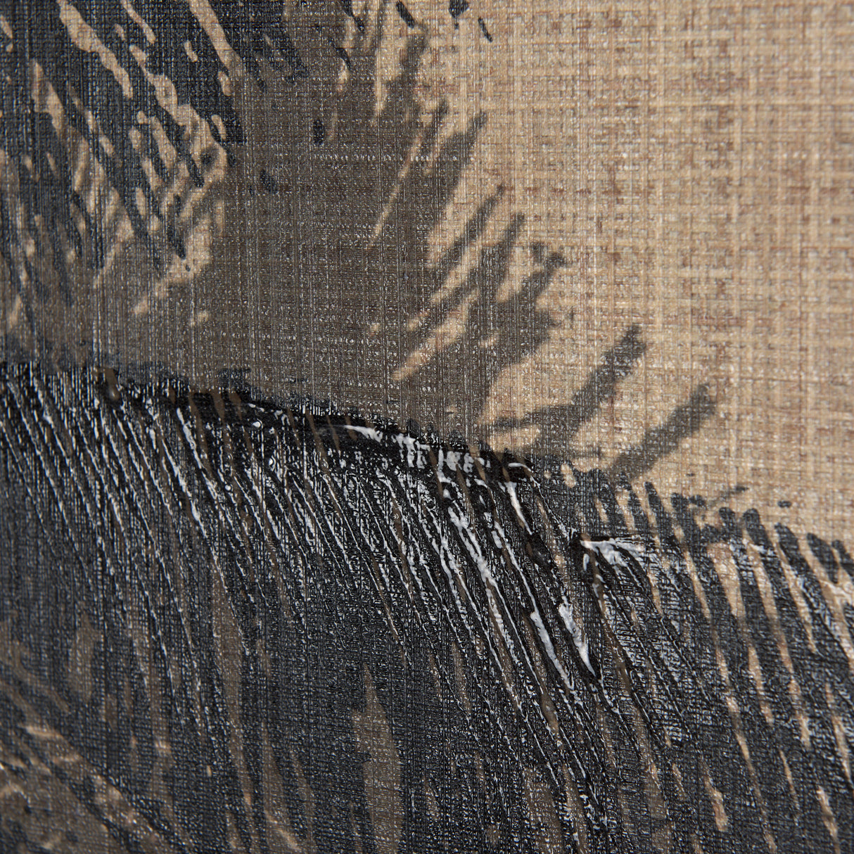 Palm Shadow II by Mercana Studio a Hand Embellished Textured Canvas from Mercana - Luna Furniture
