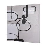 Neutral Shapes II by Mercana Studio a Hand Embellished Textured Canvas from Mercana - Luna Furniture