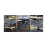 Silver and gold inspiration I by Mercana Studio a Hand Embellished Textured Canvas from Mercana - Luna Furniture