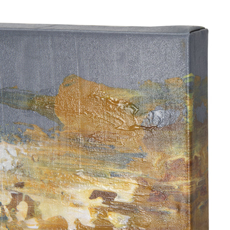 Silver and gold inspiration I by Mercana Studio a Hand Embellished Textured Canvas from Mercana - Luna Furniture