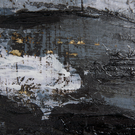 Silver and gold inspiration II by Mercana Studio a Hand Embellished Textured Canvas from Mercana - Luna Furniture