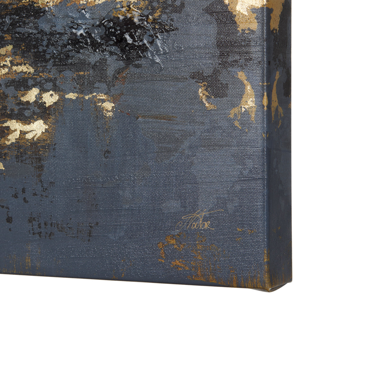 Silver and gold inspiration II by Mercana Studio a Hand Embellished Textured Canvas from Mercana - Luna Furniture
