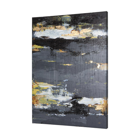 Silver and gold inspiration III by Mercana Studio a Hand Embellished Textured Canvas from Mercana - Luna Furniture