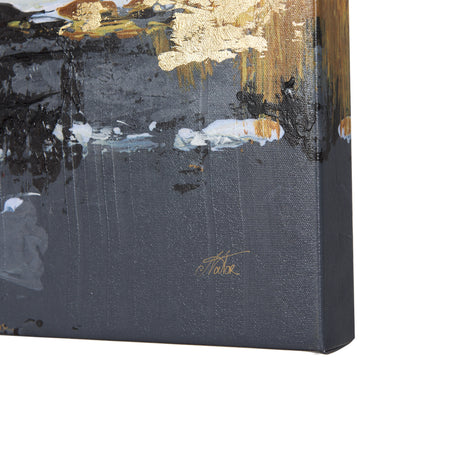 Silver and gold inspiration III by Mercana Studio a Hand Embellished Textured Canvas from Mercana - Luna Furniture