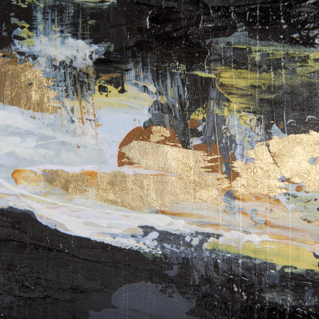 Silver and gold inspiration III by Mercana Studio a Hand Embellished Textured Canvas from Mercana - Luna Furniture
