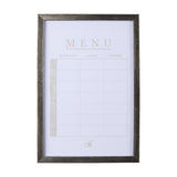 MENU I by Mercana Studio a Hand Embellished Textured Framed Art Print Matted under Glass from Mercana - Luna Furniture
