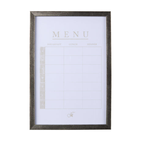 MENU I by Mercana Studio a Hand Embellished Textured Framed Art Print Matted under Glass from Mercana - Luna Furniture