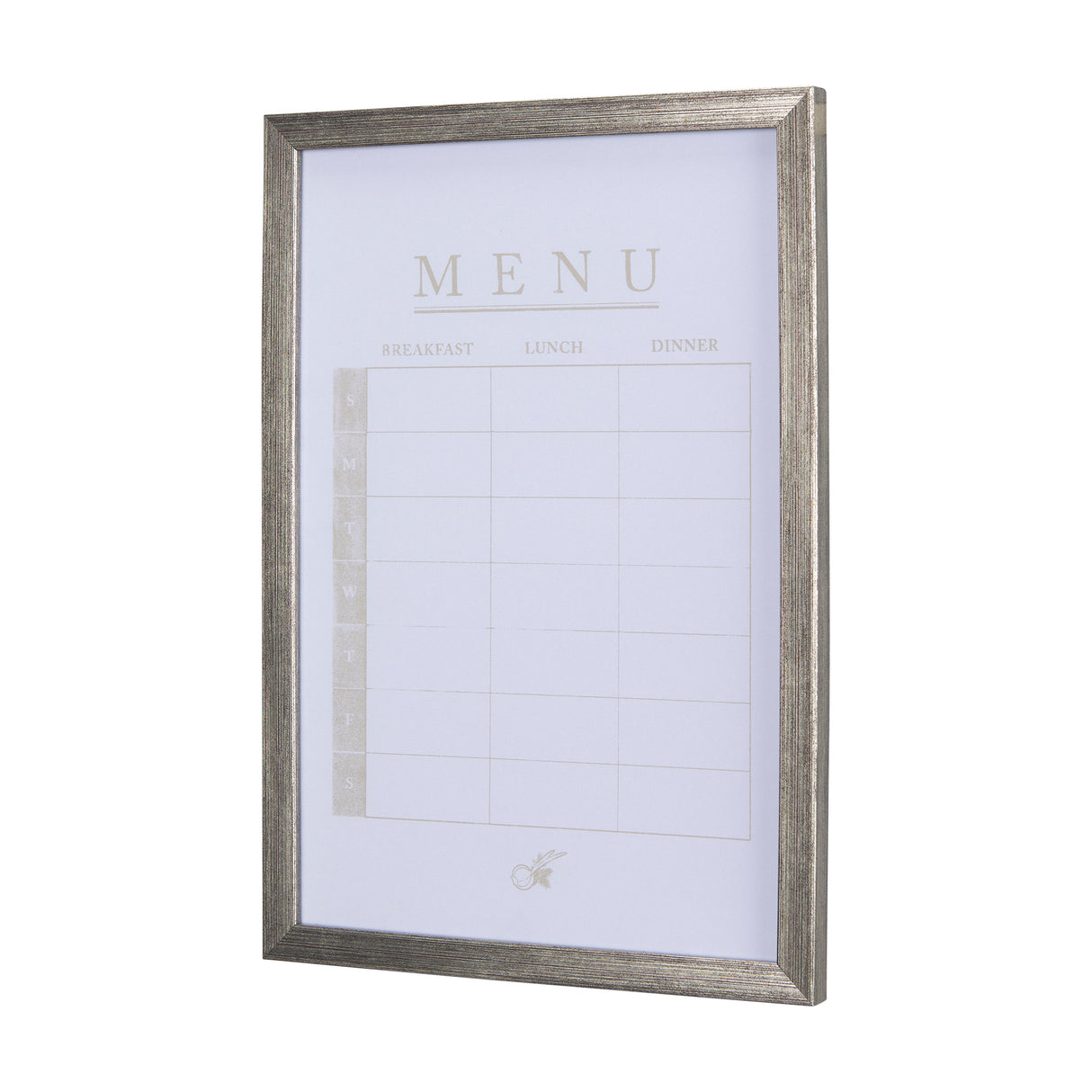 MENU I by Mercana Studio a Hand Embellished Textured Framed Art Print Matted under Glass from Mercana - Luna Furniture